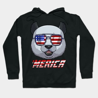 Panda Bear 4th of July Merica Hoodie